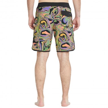 VOLCOM INFUSE SCALLOP MOD BOARDSHORTS 19&quot STEEL PURPLE