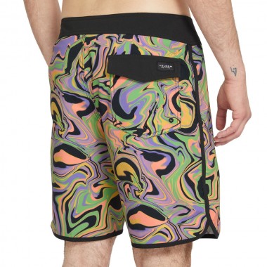 VOLCOM INFUSE SCALLOP MOD BOARDSHORTS 19&quot STEEL PURPLE