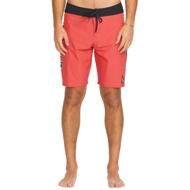 VOLCOM MINGLE MOD BOARDSHORTS 20&quot CRANBERRY