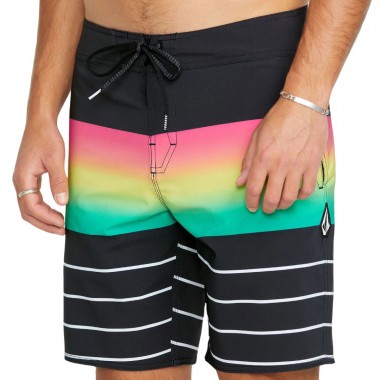 VOLCOM QUARTA FADE MOD BOARDSHORTS 19&quot NEW BLACK