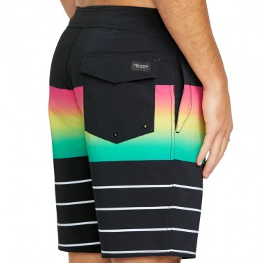 VOLCOM QUARTA FADE MOD BOARDSHORTS 19&quot NEW BLACK