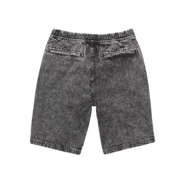 VOLCOM FREAZY LOOSE ELASTICATED WAIST SHORTS 22&quot LIGHT ACID BLK