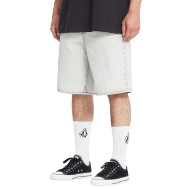 VOLCOM BILLOW DENIM SHORTS BONE