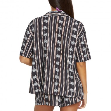 VOLCOM SUN STUNNER W SHIRT BLACK COMBO