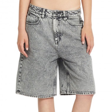 VOLCOM BEEGGY DENIM W SHORTS GREY VINTAGE