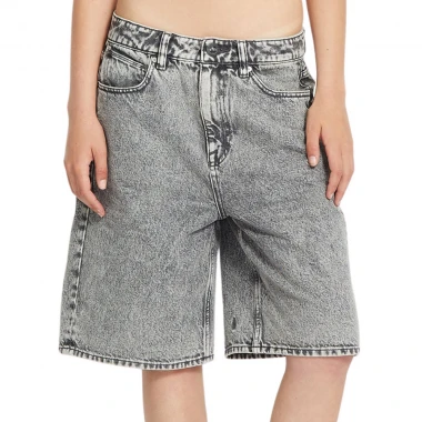 VOLCOM BEEGGY DENIM W SHORTS GREY VINTAGE