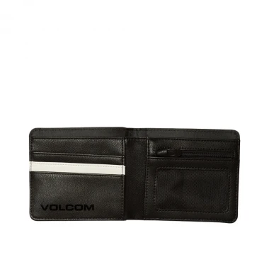 VOLCOM SLIM STONE LARGE BI-FOLD WALLET BLACK