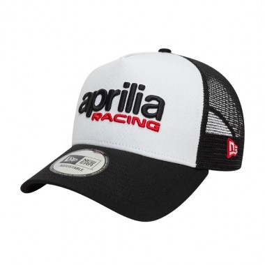 NEW ERA ESSENTIAL APRILIA TRUCKER CAP WHITE