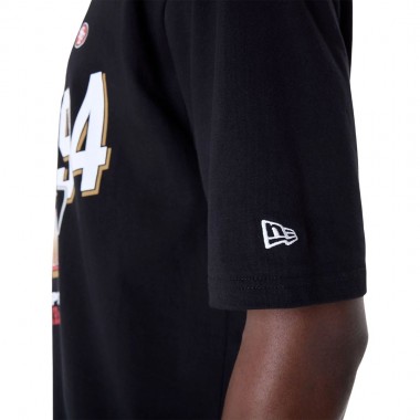 NEW ERA NFL SAN FRANCISCO 49ERS HELMET GRAPHIC T-SHIRT BLACK