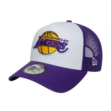 NEW ERA NBA LA LAKERS SIDE PATCH ADJ TRUCKER CAP PURPLE