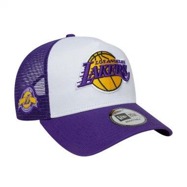 NEW ERA NBA LA LAKERS SIDE PATCH ADJ TRUCKER CAP PURPLE