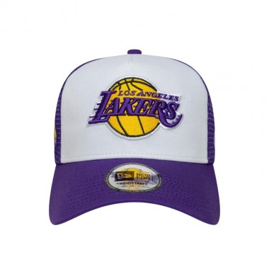 NEW ERA NBA LA LAKERS SIDE PATCH ADJ TRUCKER CAP PURPLE