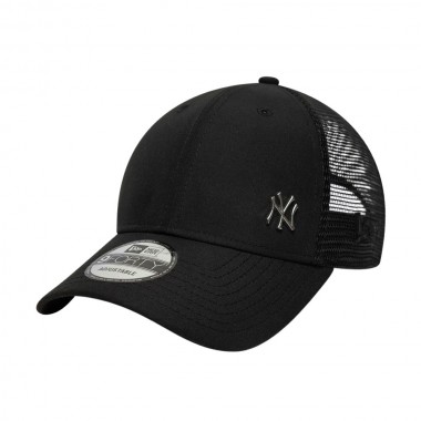 NEW ERA MLB NY YANKEES FLAWLESS 9FORTY ADJ TRUCKER CAP BLACK