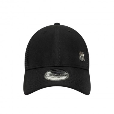 NEW ERA MLB NY YANKEES FLAWLESS 9FORTY ADJ TRUCKER CAP BLACK