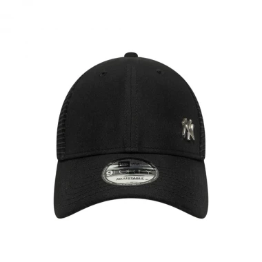 NEW ERA MLB NY YANKEES FLAWLESS 9FORTY ADJ TRUCKER CAP BLACK