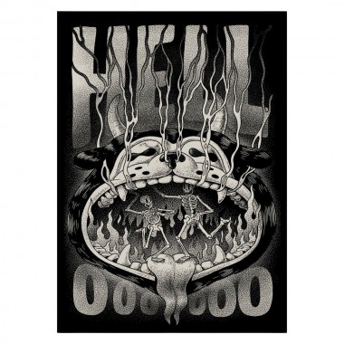 THE DUDES HELLOOO UNLIMITED PRINT BLACK