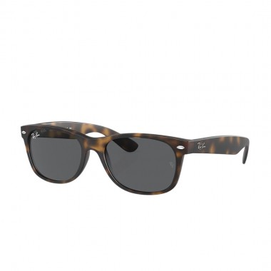 RAY-BAN NEW WAYFARER CLASSIC SUNGLASSES MATTE HAVANA/DARK GREY