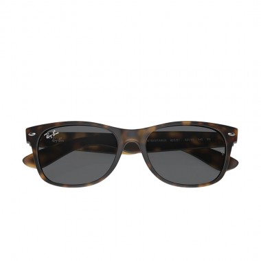 RAY-BAN NEW WAYFARER CLASSIC SUNGLASSES MATTE HAVANA/DARK GREY