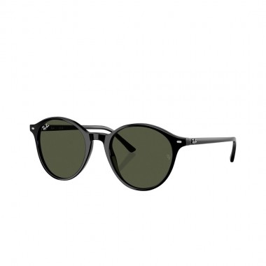 RAY-BAN BERNARD SUNGLASSES POLISHED BLACK/G-15 GREEN