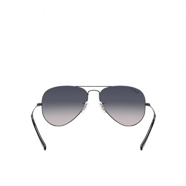 RAY-BAN AVIATOR GRADIENT SUNGLASSES P.GUNMETAL/POLAR BLUE/GREY