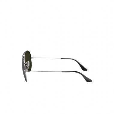RAY-BAN AVIATOR MIRROR SUNGLASSES POLISHED SILVER/GREY