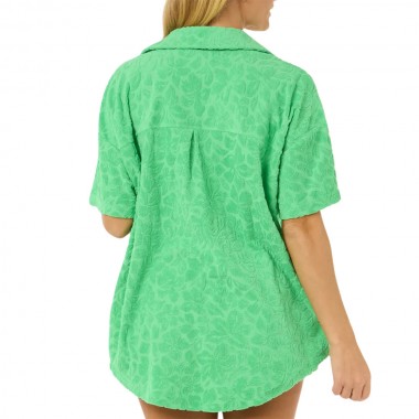 RIP CURL LAS DALIAS W TERRY SHIRT LIGHT GREEN