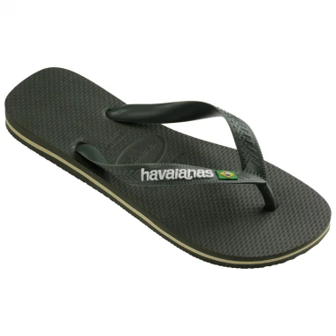 HAVAIANAS BRASIL LOGO SANDALS GREEN OLIVE