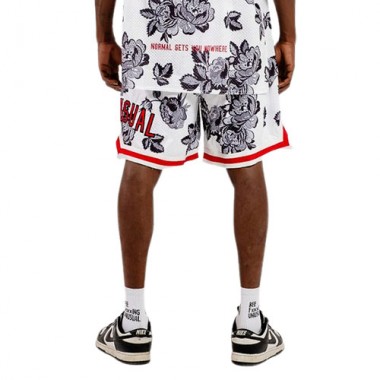 BEE UNUSUAL DOILY MESH BASKETBALL SHORTS WHITE