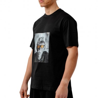 BEE UNUSUAL IL CAPITANO RELAXED T-SHIRT BLACK