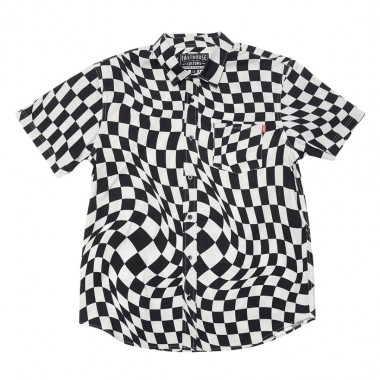 FASTHOUSE TRIP BUTTON UP SHIRT BLACK/WHITE