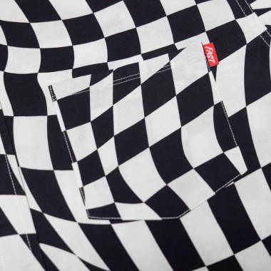 FASTHOUSE TRIP BUTTON UP SHIRT BLACK/WHITE
