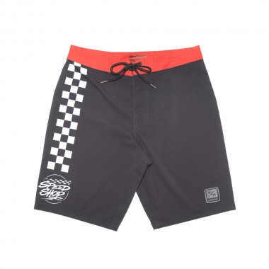 FASTHOUSE BURNER BOARDSHORT 21&quot BLACK/RED