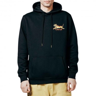 THE DUDES A WILD LIFE CLASSIC HOODIE BLACK