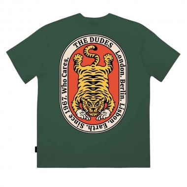 THE DUDES A WILD LIFE CLASSIC T-SHIRT BOTTLE GREEN