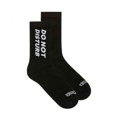 THE DUDES DO NOT DISTURB SOCKS BLACK