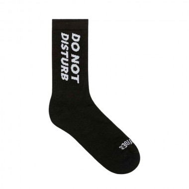THE DUDES DO NOT DISTURB SOCKS BLACK