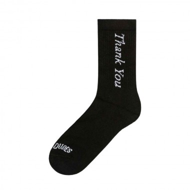 THE DUDES DO NOT DISTURB SOCKS BLACK