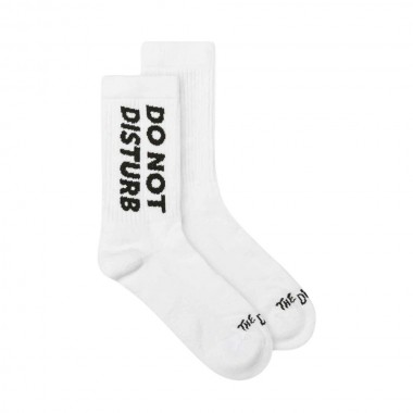 THE DUDES DO NOT DISTURB SOCKS WHITE