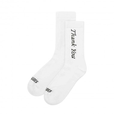 THE DUDES DO NOT DISTURB SOCKS WHITE