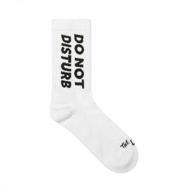 THE DUDES DO NOT DISTURB SOCKS WHITE