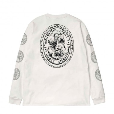 THE DUDES INTERNATIONAL CLASSIC LS T-SHIRT WHITE