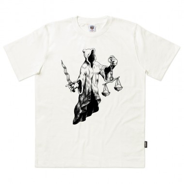 THE DUDES JUSTITS CLASSIC T-SHIRT OFF-WHITE