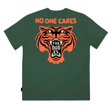 THE DUDES NO ONE CARES CLASSIC T-SHIRT BOTTLE GREEN