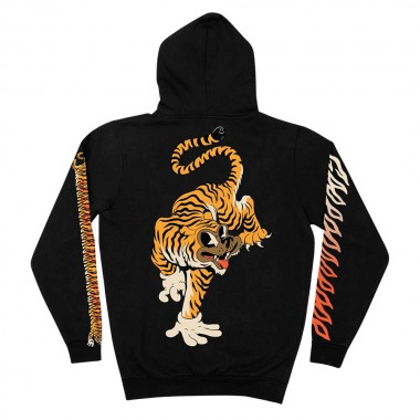 THE DUDES TIGER BEAR CLASSIC HOODIE BLACK