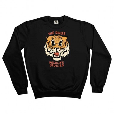 THE DUDES WILDLIFE STUDIES SWEATSHIRT BLACK