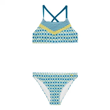PROTEST PRTYING JR BRALETTE BIKINI SET SURFING BLUE