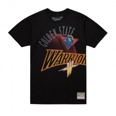 MITCHELL & NESS NBA WARRIORS MAXED OUT TEE BLACK