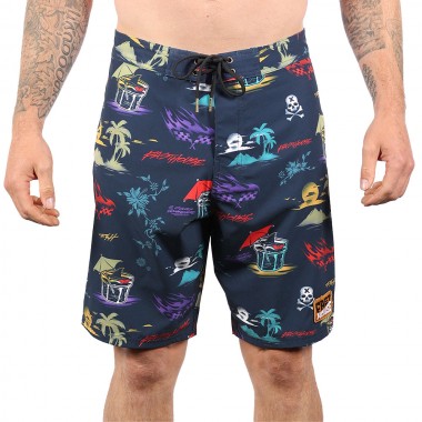 FASTHOUSE HIDEOUT BOARDSHORTS 19&quot INDIGO