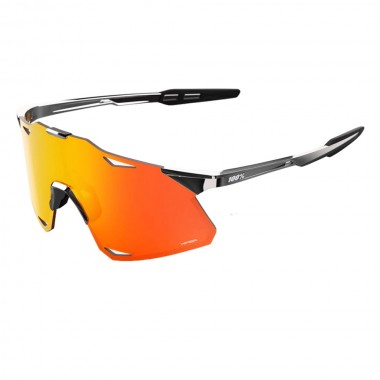 100PERCENT HYPERCRAFT SUNGLASSES BLK CHROME/HIPER RED MIRR LENS