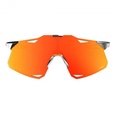 100PERCENT HYPERCRAFT SUNGLASSES BLK CHROME/HIPER RED MIRR LENS